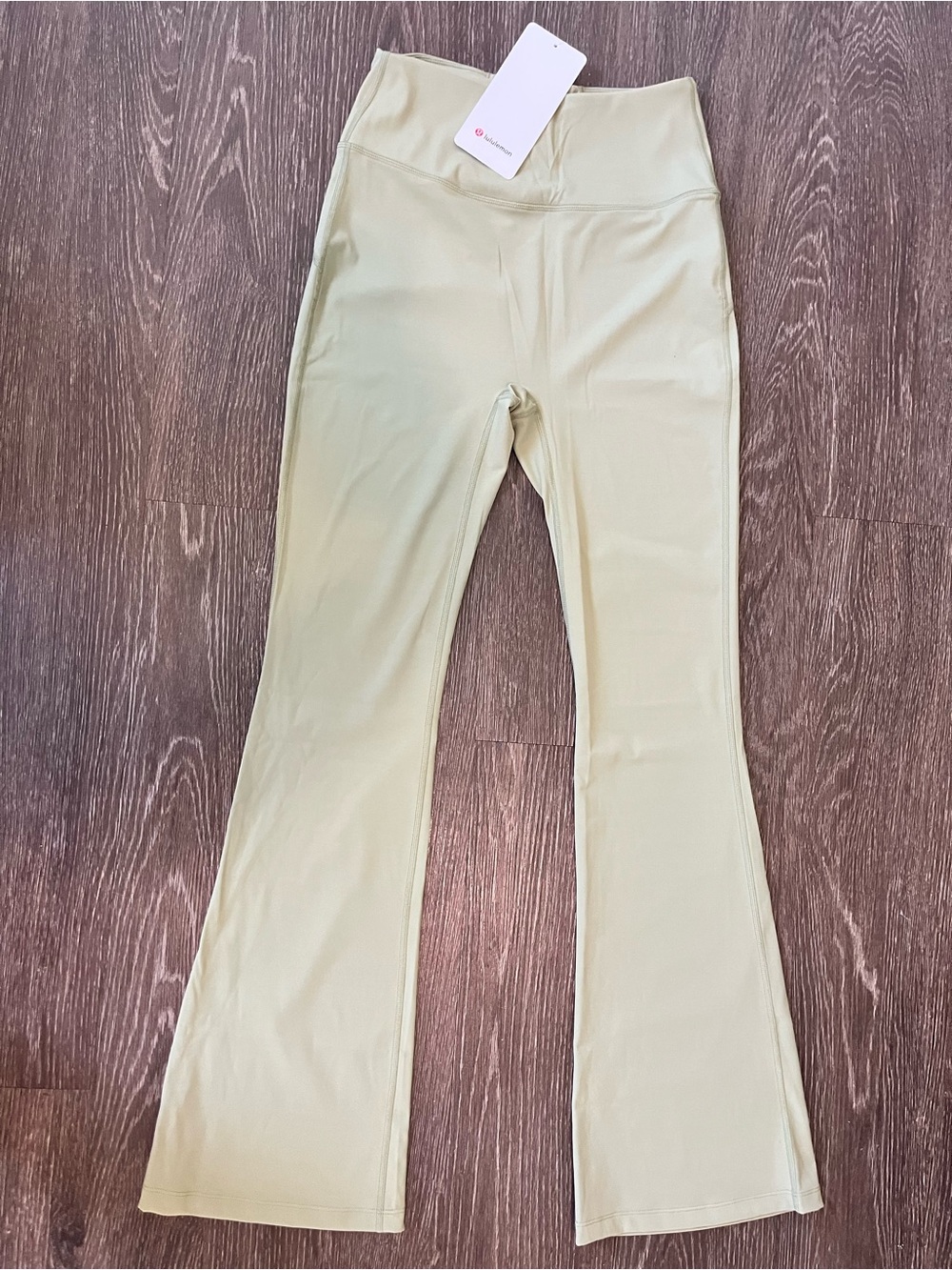 Lululemon High-Waist Flared Leggings Pale Sage